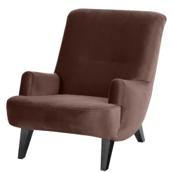 Polstersessel in Braun mit Schwarz - Vastonia