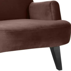 Polstersessel in Braun mit Schwarz - Vastonia