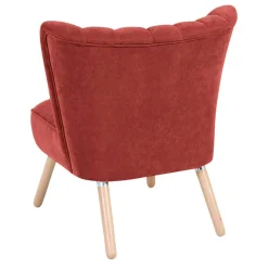 Polstersessel in Terracotta Velours - Iceline