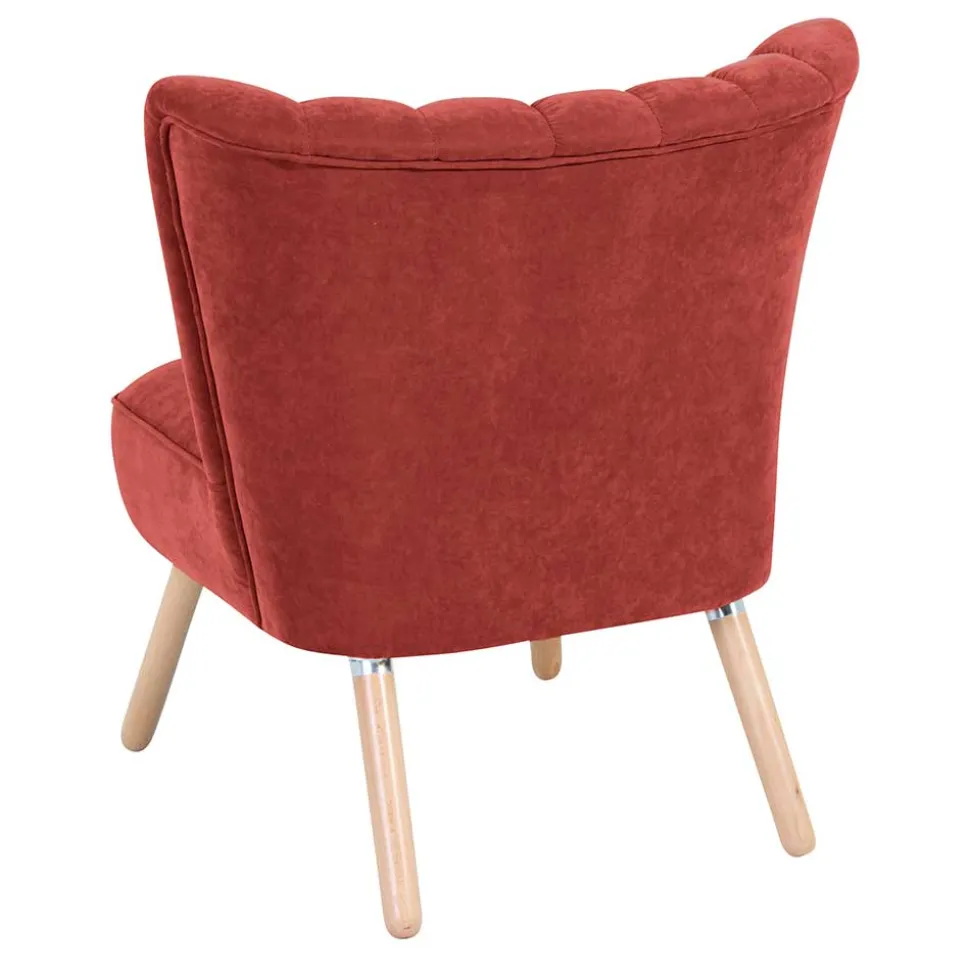 Polstersessel in Terracotta Velours - Iceline