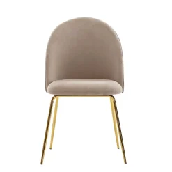 Polsterstühle in Beige & Gold - Labelsio (2er Set)