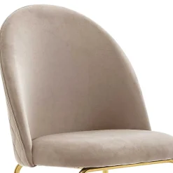 Polsterstühle in Beige & Gold - Labelsio (2er Set)