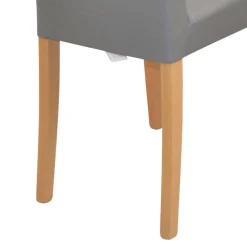 Polsterstühle in Grau & Eiche - Pelago (2er Set)