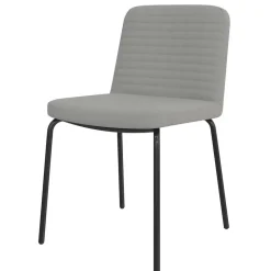 Polsterstühle in Grau und Schwarz - Semrosa (2er Set)
