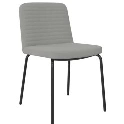 Polsterstühle in Grau und Schwarz - Semrosa (2er Set)