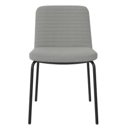 Polsterstühle in Grau und Schwarz - Semrosa (2er Set)