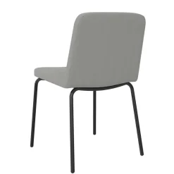 Polsterstühle in Grau und Schwarz - Semrosa (2er Set)