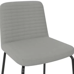 Polsterstühle in Grau und Schwarz - Semrosa (2er Set)