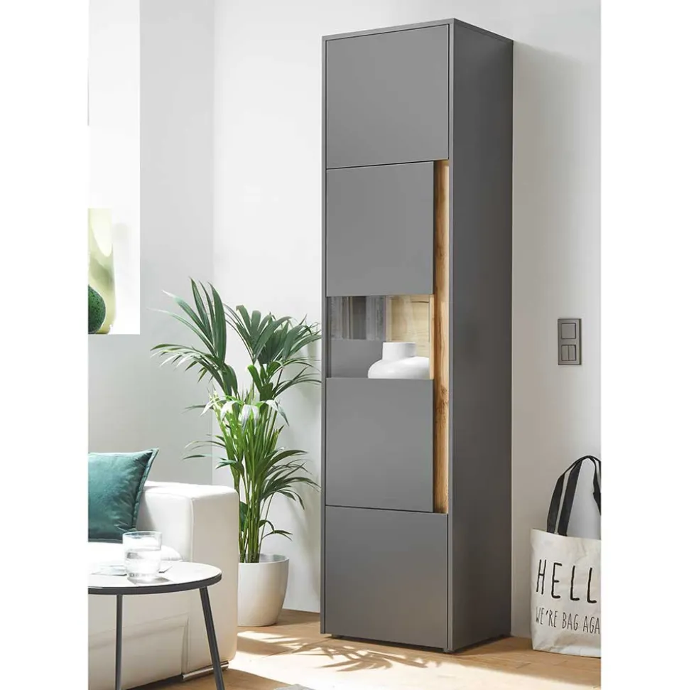 Preiswerte Anbauwand modern - Ahilav (vierteilig)