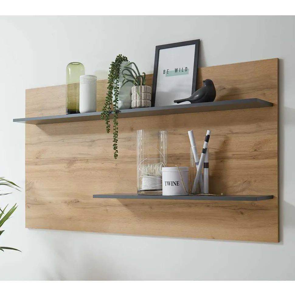 Preiswerte Anbauwand modern - Ahilav (vierteilig)