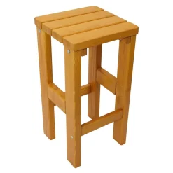 Quadrat Barhocker aus Kiefer Massivholz - Malte