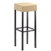 Quadratischer Barhocker in Beige - Longford