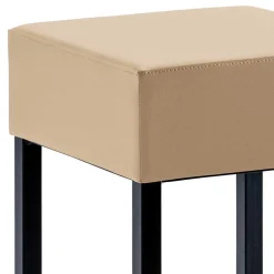 Quadratischer Barhocker in Beige - Longford