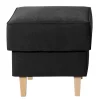 Quadratischer Couchhocker aus Velours - Lirionica