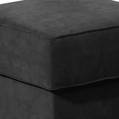 Quadratischer Couchhocker aus Velours - Lirionica