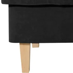 Quadratischer Couchhocker aus Velours - Lirionica