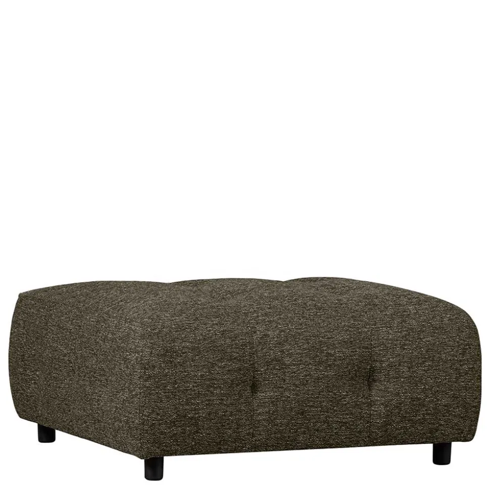 Quadratischer Hocker in Graugrün Blassgrün - Brasso