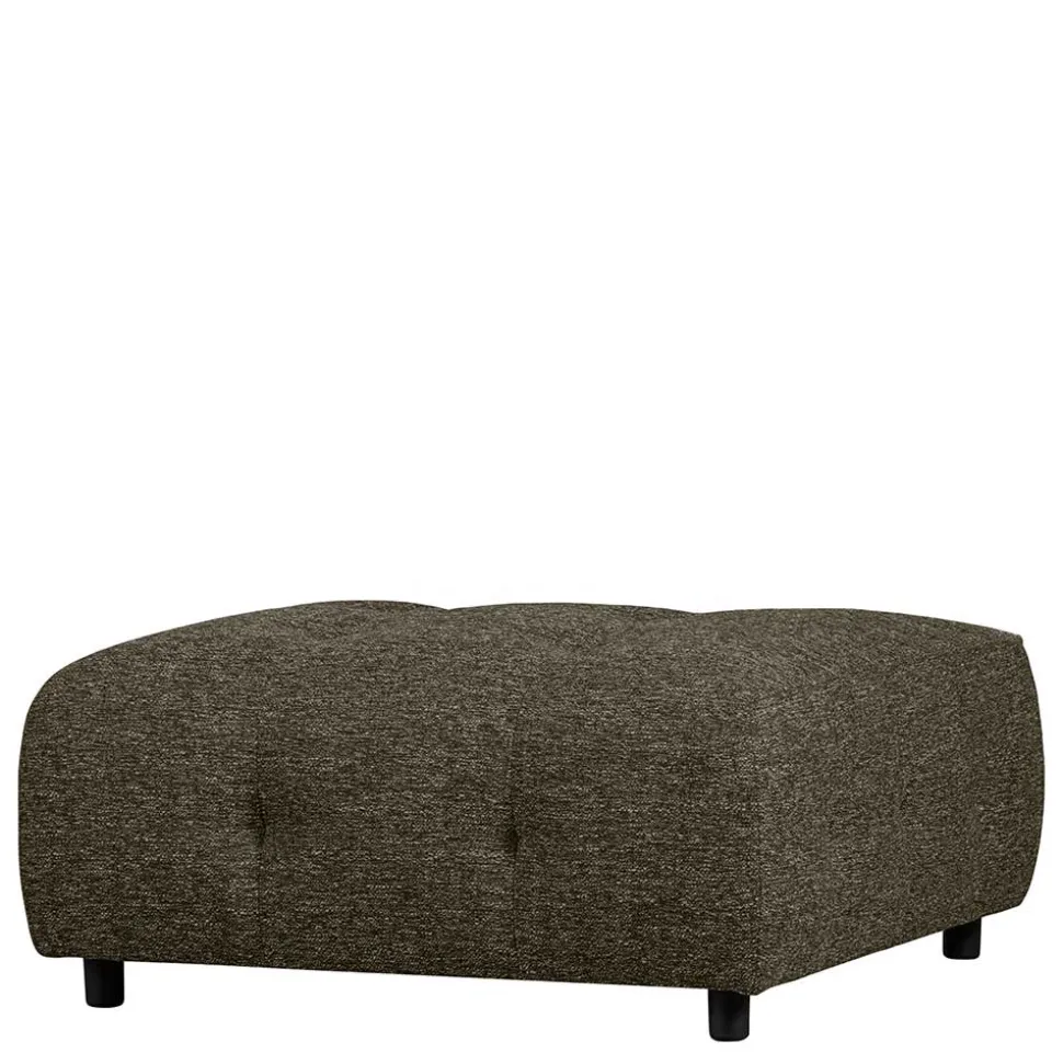 Quadratischer Hocker in Graugrün Blassgrün - Brasso