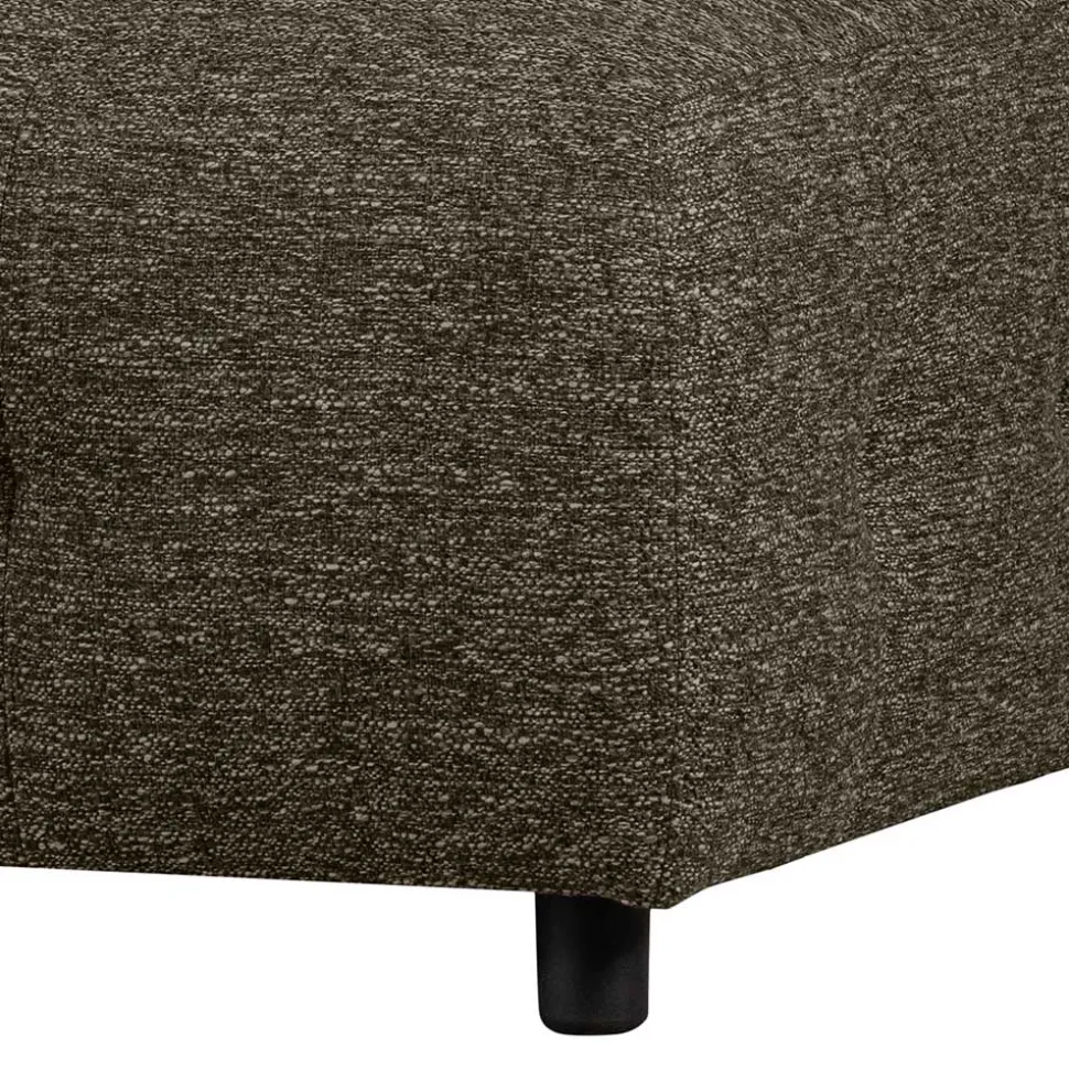 Quadratischer Hocker in Graugrün Blassgrün - Brasso