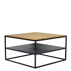 Quadratischer Wohnzimmertisch mit Ablage - Urak