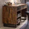 Recyclingholz Schreibtisch 120x50 cm - Bahiro