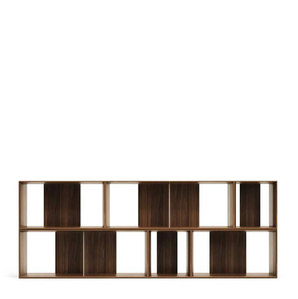 Regal Modul Kombi in Nussbaum - Ovarion (sechsteilig)
