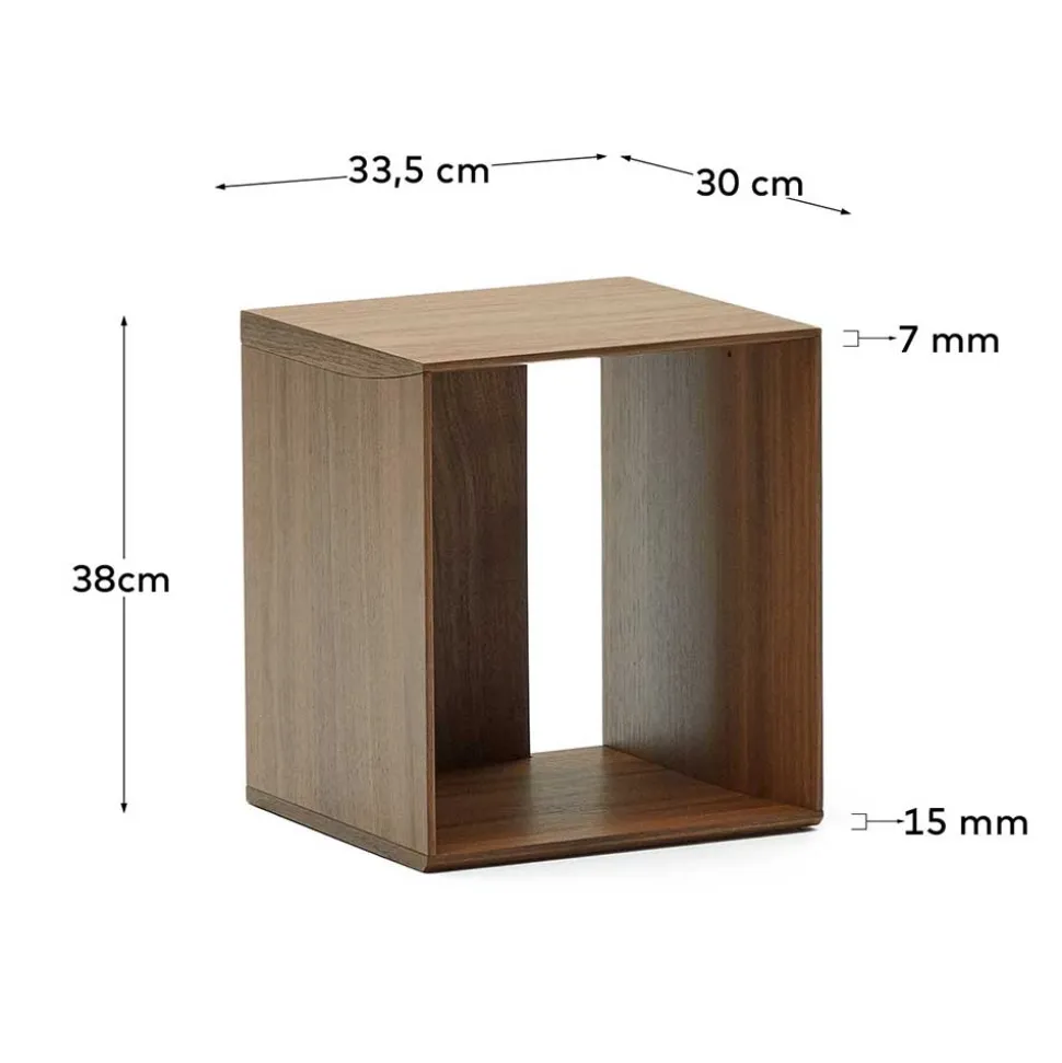 Regal Modul Kombi in Nussbaum - Ovarion (sechsteilig)