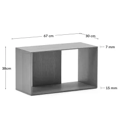 Regal Modul Kombi in Nussbaum - Ovarion (sechsteilig)