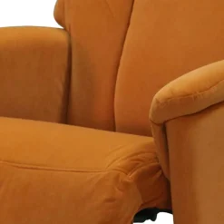 Relaxsessel in Orange Samt - Nelorena