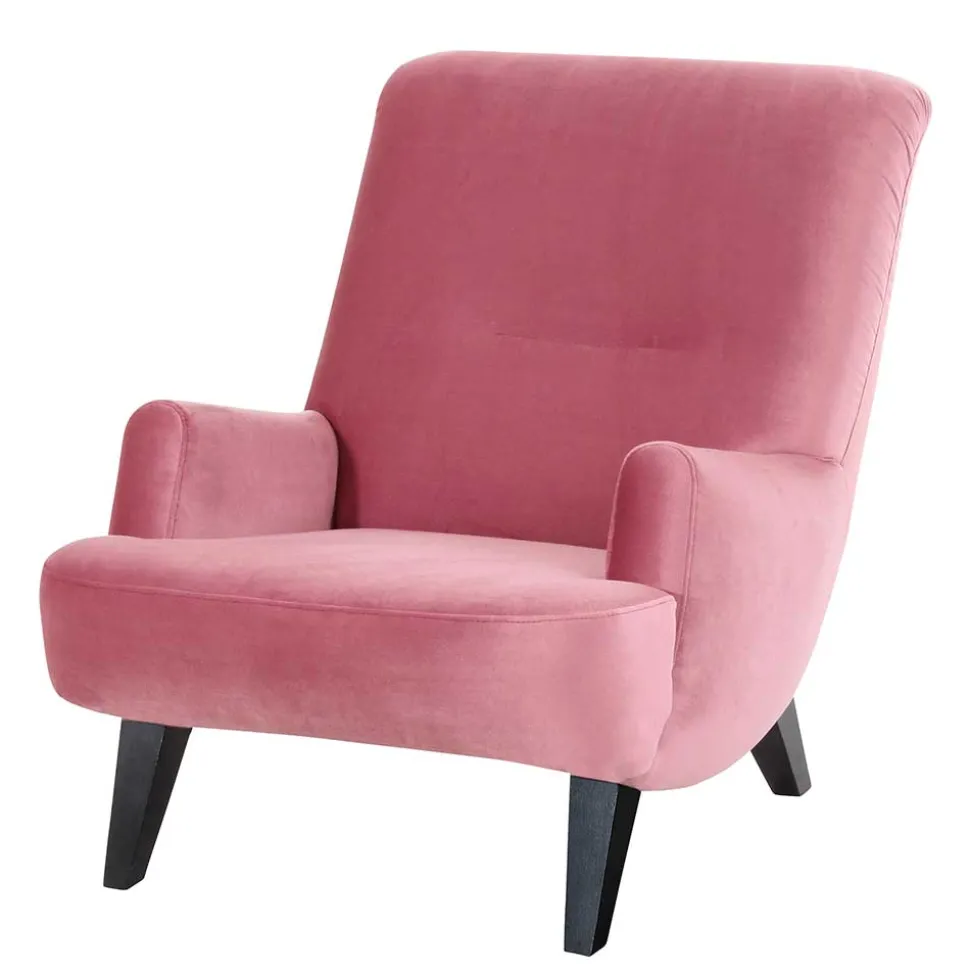 Relaxsessel in Rosa Samtvelours - Jily