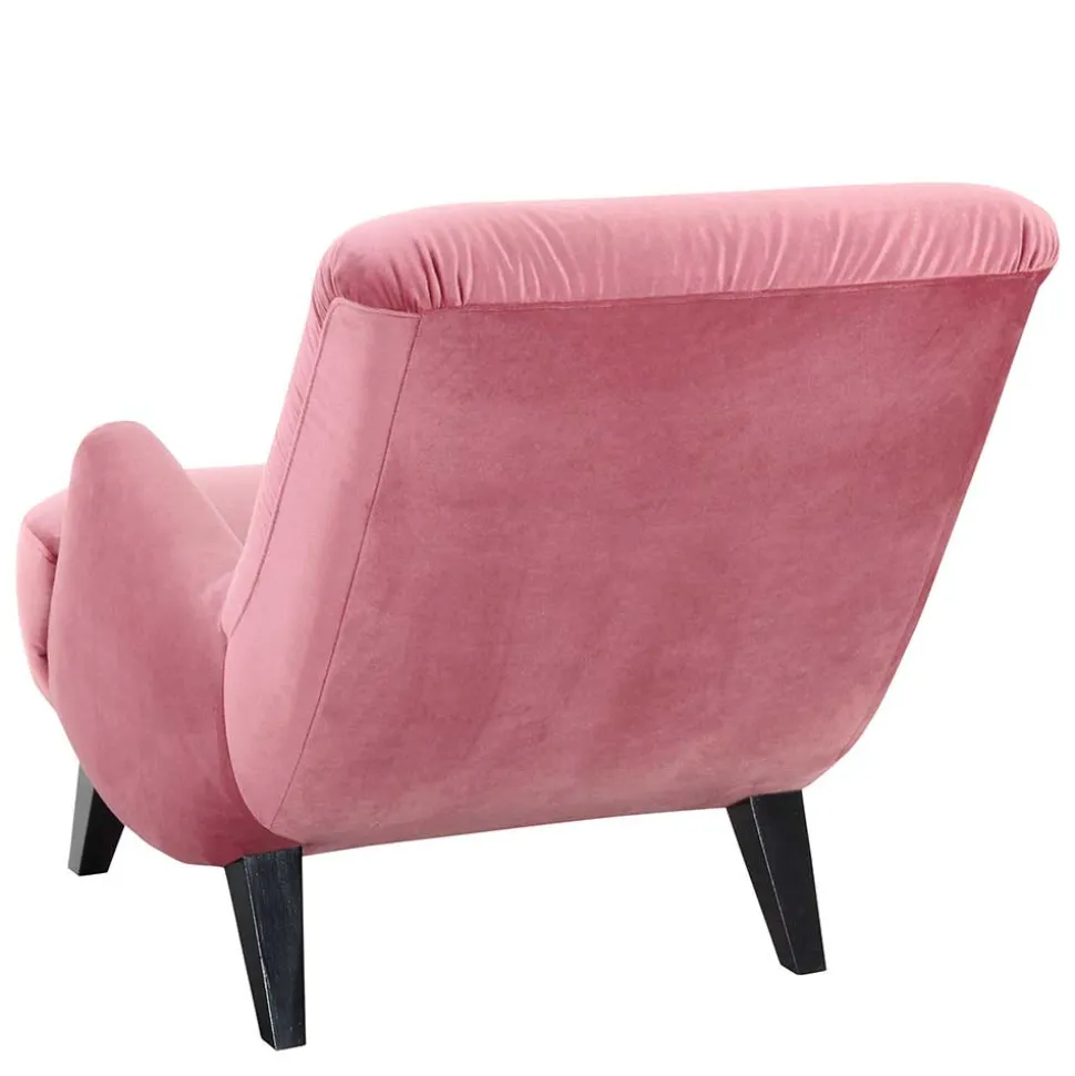Relaxsessel in Rosa Samtvelours - Jily
