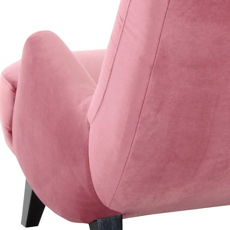 Relaxsessel in Rosa Samtvelours - Jily