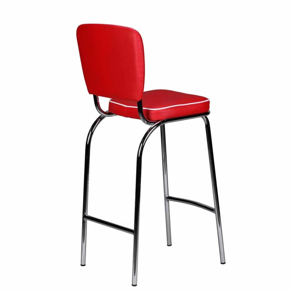 Retro Barstuhl Reflecta in Rot und Weiß