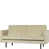 Retro Couch aus Samt in Graugrün - Vontada