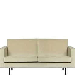 Retro Couch aus Samt in Graugrün - Vontada