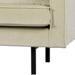 Retro Couch aus Samt in Graugrün - Vontada