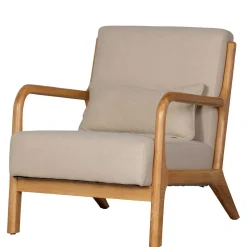 Retro Sessel mit Holzgestell - Lardosia