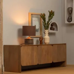 Retro TV Kommode aus Mangobaum Massivholz - Ambros