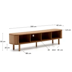 Retro TV Unterschrank mit 2 Schiebetüren - Calming