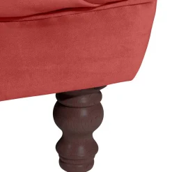 Roter Barock Sessel im XXL Format - Henissa