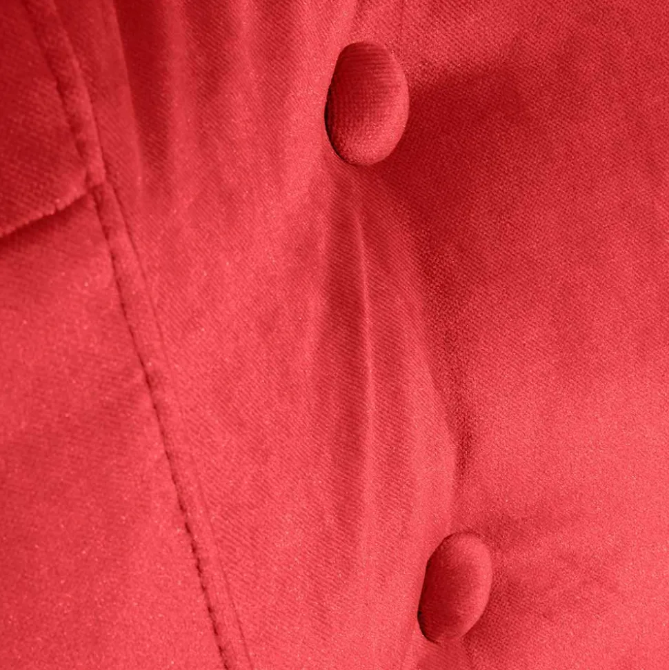 Roter Wohnzimmersessel aus Samtvelours - Zinatella