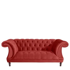 Rotes Zweisitzer Sofa im Barockstil - Henissa
