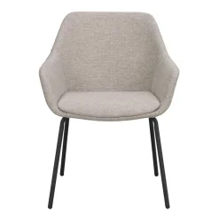 Runder White Wash Esstisch & Stühle - Pulva (siebenteilig)