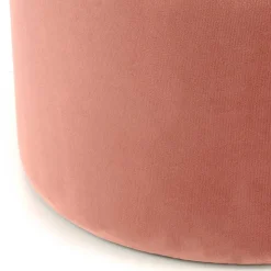 Samt Hocker in Rosa hell & dunkel mit Gold - Adelaide