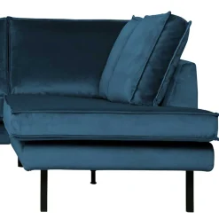 Samt Polsterecke in Blau - Cumagon