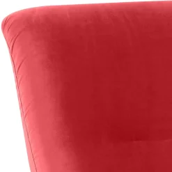 Samtvelours Lesesessel in Rot - Haniata