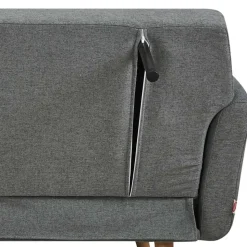 Scandi Chic Schlafcouch in Dunkelgrau & Natur - Giorgio