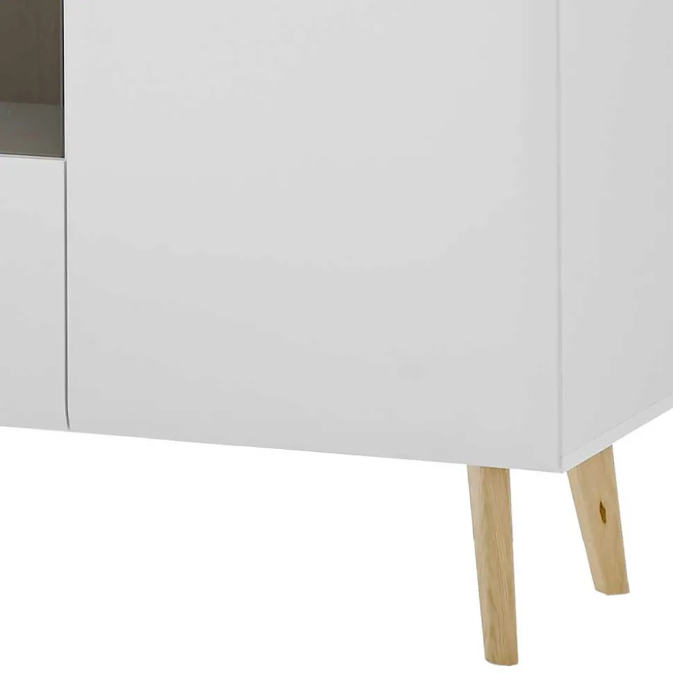 Scandi Chic TV Wohnwand Möbel - Ginko (vierteilig)
