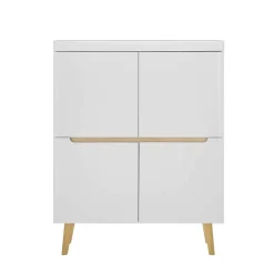Scandi Chic TV Wohnwand Möbel - Ginko (vierteilig)