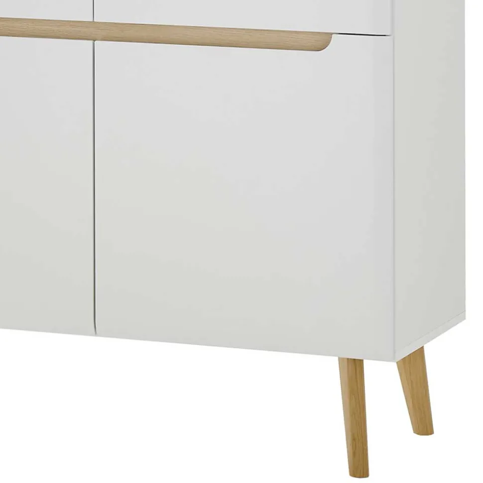 Scandi Chic TV Wohnwand Möbel - Ginko (vierteilig)